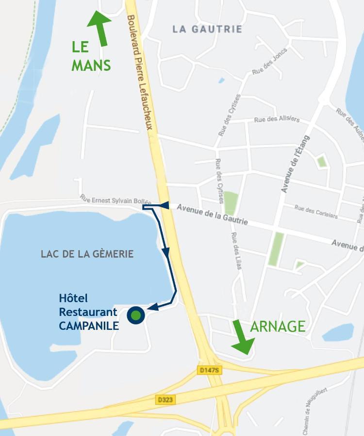 Campanile Le Mans - Arnage Hotel Kültér fotó